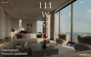 111 West 57th Street homepage website preview