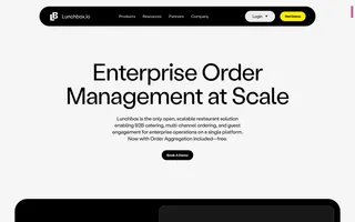 Lunchbox homepage website preview