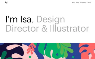 Isabel Sousa homepage website preview