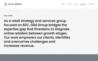 Gild Group homepage website preview