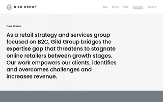 Gild Group homepage website preview