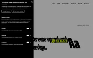 Hot Type homepage website preview