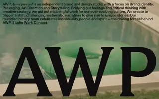 As We Proceed homepage website preview