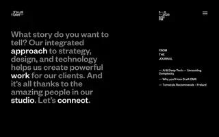 Turnstyle homepage website preview