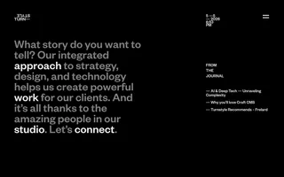 Turnstyle homepage website preview