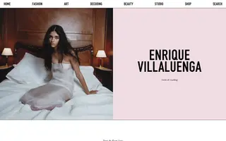 Exhibition Magazine homepage website preview