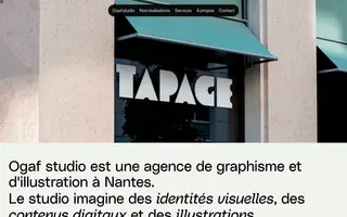 Ogaf Studio homepage website preview