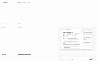 Peiran Tan homepage website preview