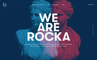 Rocka homepage website preview