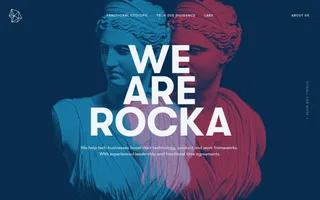 Rocka homepage website preview
