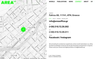 Areaoffice homepage website preview
