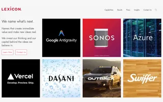 Lexicon homepage website preview
