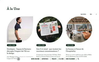 Saguez & Partners homepage website preview