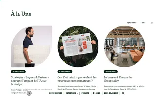 Saguez & Partners homepage website preview