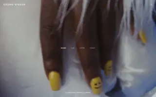 COLORS x STUDIOS homepage website preview