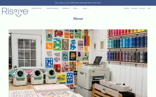 Risolve Studio homepage website preview