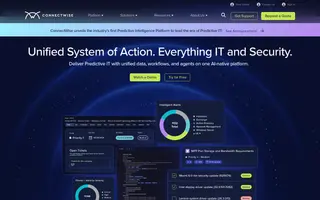ConnectWise homepage website preview