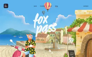 Fox Pass homepage website preview