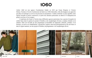 Atelier 1060 homepage website preview