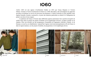 Atelier 1060 homepage website preview