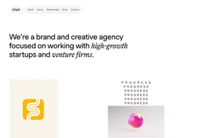 Slope homepage website preview