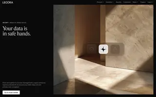 Legora homepage website preview