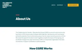 CGRE homepage website preview