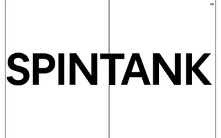 Spintank homepage website preview