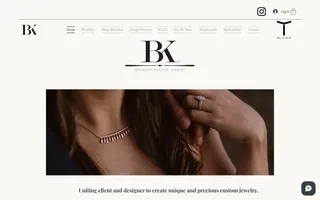 Brandon Knaster Jewelry homepage website preview