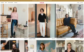 Tricot homepage website preview
