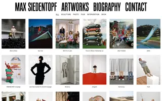 Max Siedentopf homepage website preview