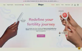 Daye homepage website preview