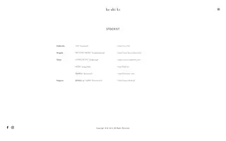 Ke-shi-ki homepage website preview