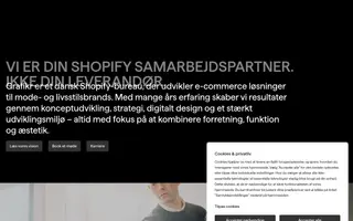 Grafikr homepage website preview