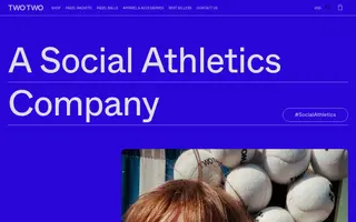 TWOTWO homepage website preview