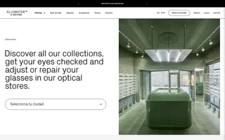 PJ.LOBSTER™ homepage website preview