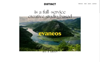 Distinct homepage website preview