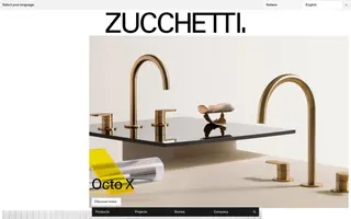 Zucchetti homepage website preview