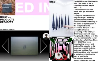 BIEST homepage website preview