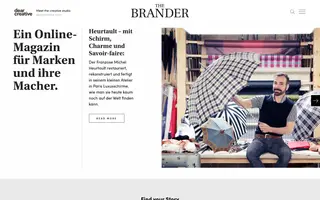 The Brander homepage website preview