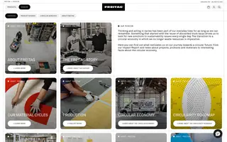 Freitag homepage website preview