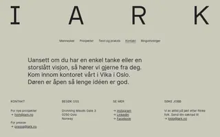iArk homepage website preview