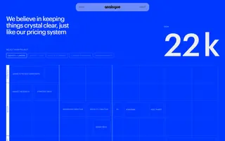 Analogue Agency homepage website preview