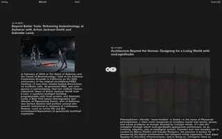 Normal Phenomena of Life homepage website preview