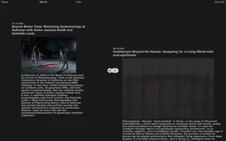 Normal Phenomena of Life homepage website preview