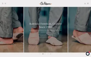 CpSlippers homepage website preview