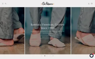 CpSlippers homepage website preview