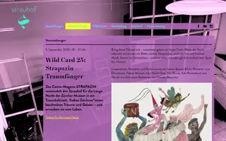 Strauhof homepage website preview
