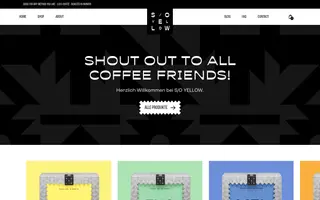 S/O YELLOW homepage website preview