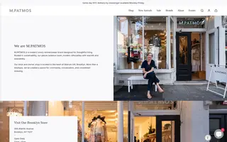 M. Patmos homepage website preview